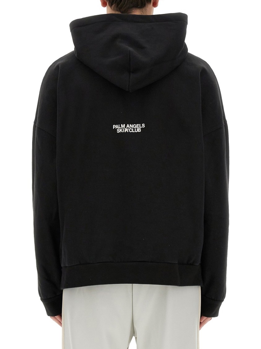 Palm Angels Palm Ski Club Print Sweatshirt Zwart