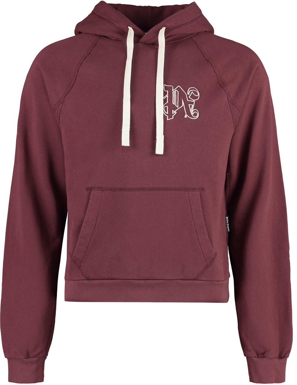 Palm Angels Cotton hoodie Wit