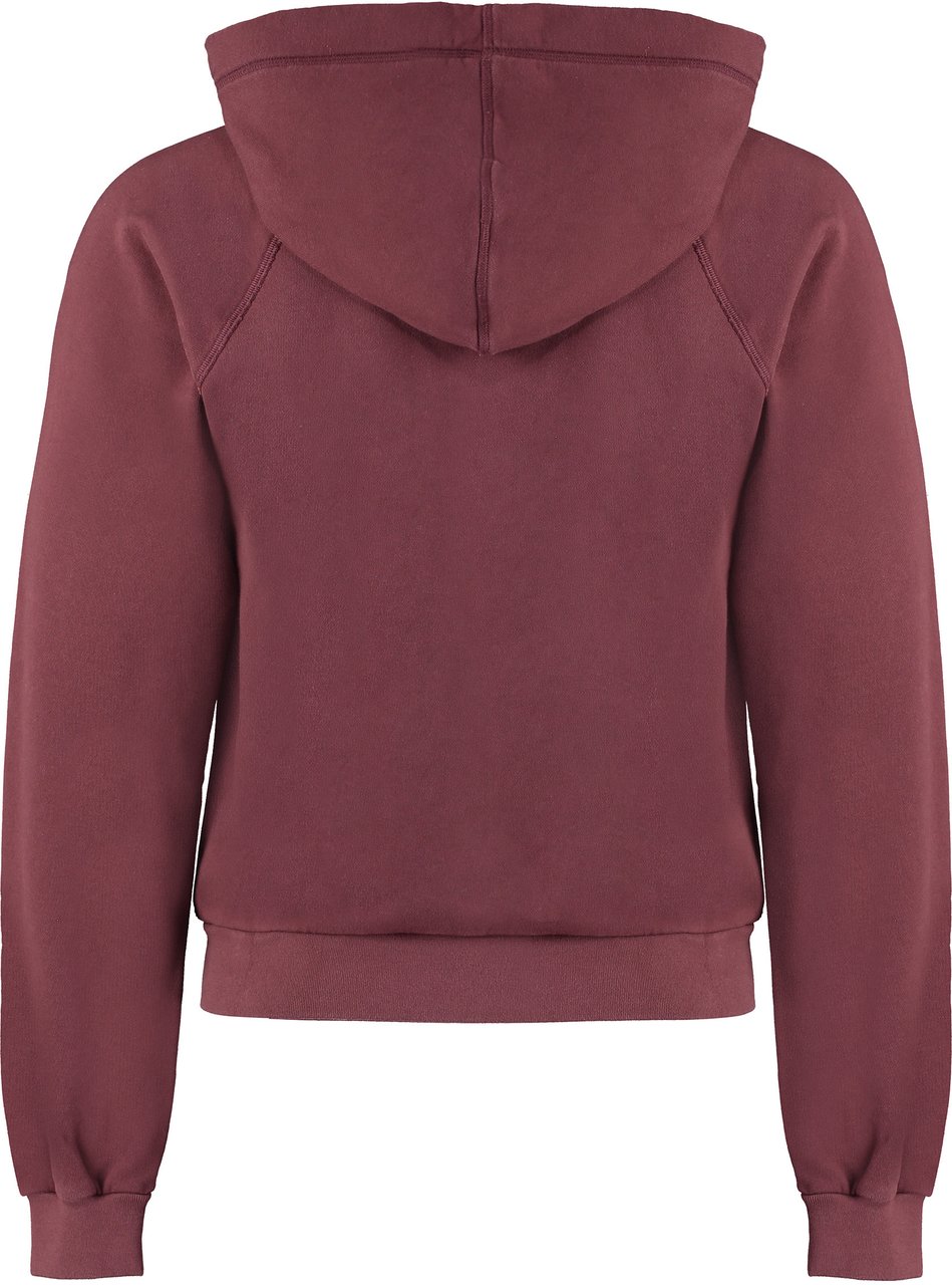 Palm Angels Cotton hoodie Wit