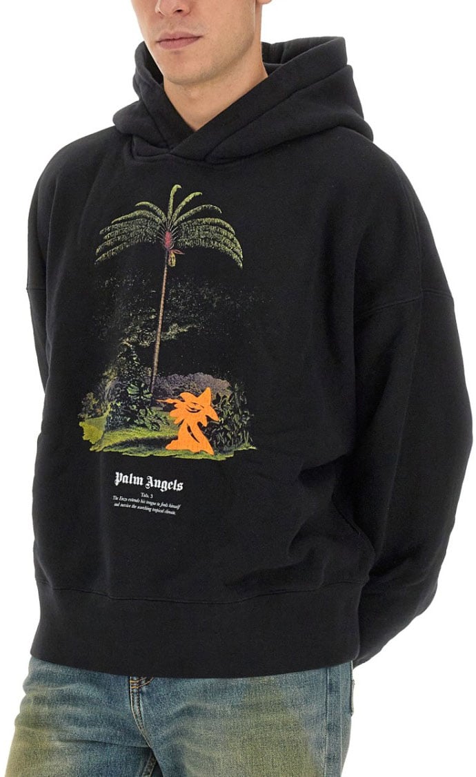 Palm Angels Enzo Sweatshirt From The Tropics Zwart