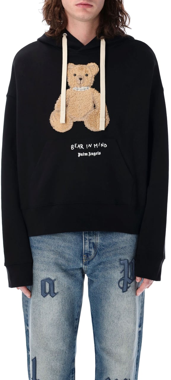 Palm Angels Bear In Mind Hoody Nero Zwart