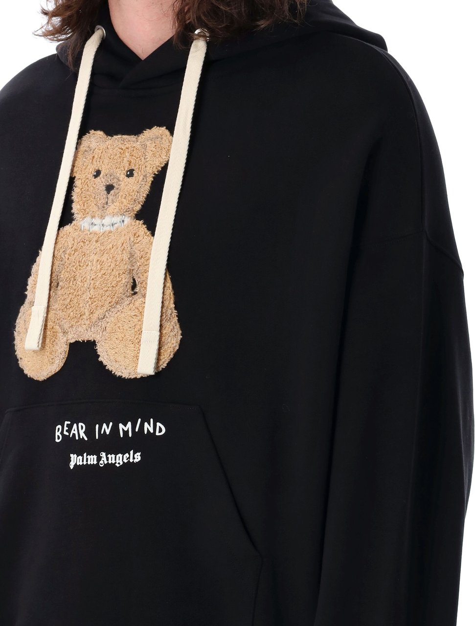 Palm Angels Bear In Mind Hoody Nero Zwart
