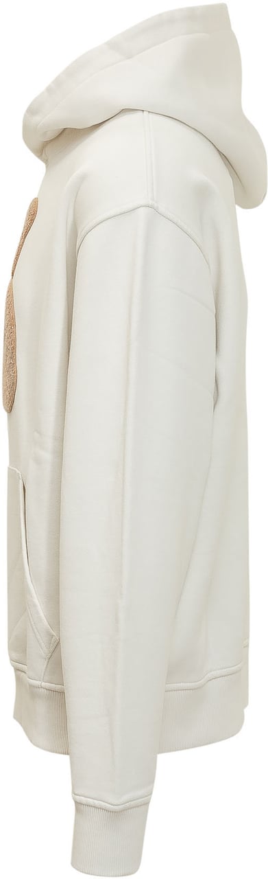 Palm Angels Felpa con Cappuccio e Stampa Orso Wit