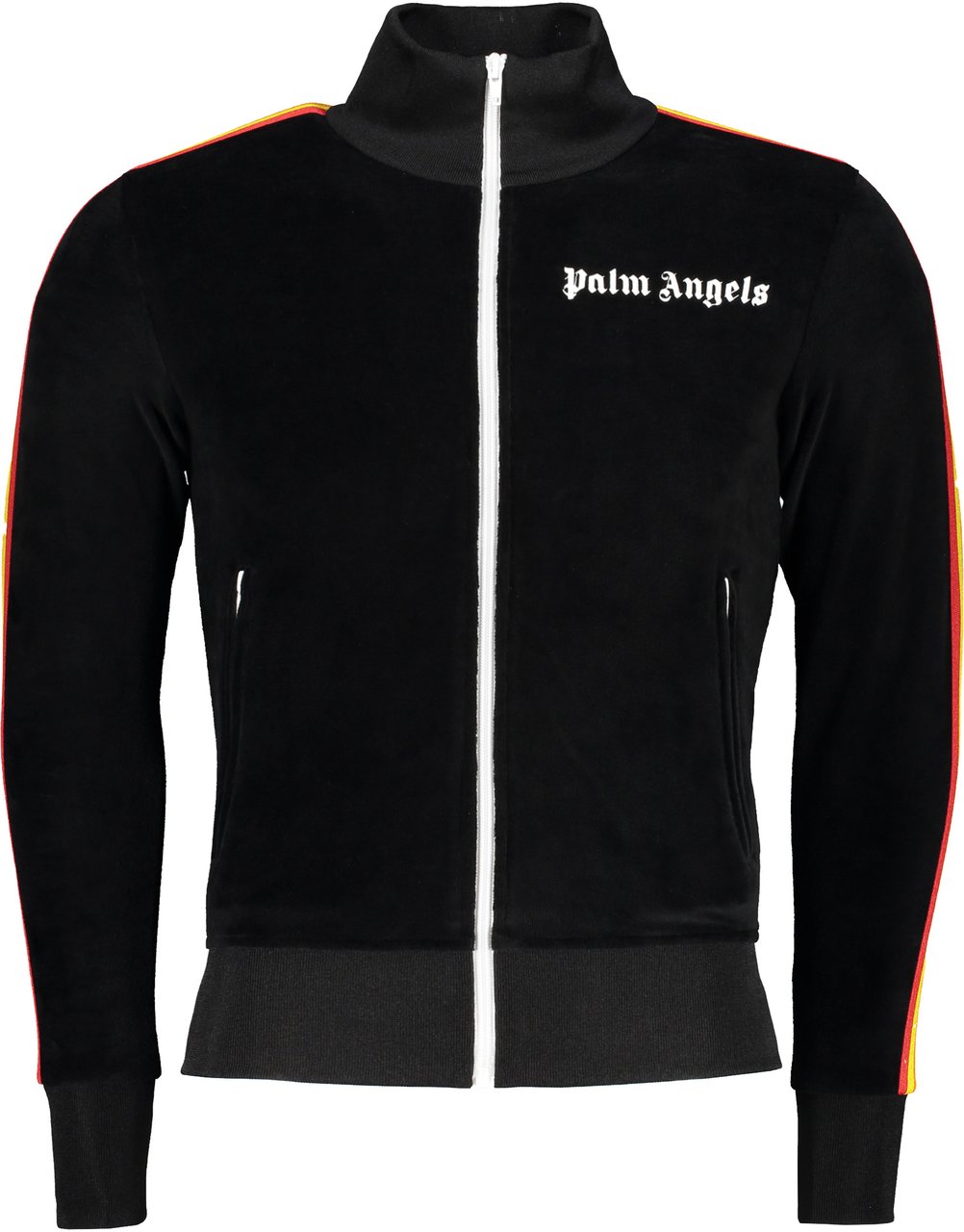 Palm Angels Chenille full-zip sweatshirt Zwart