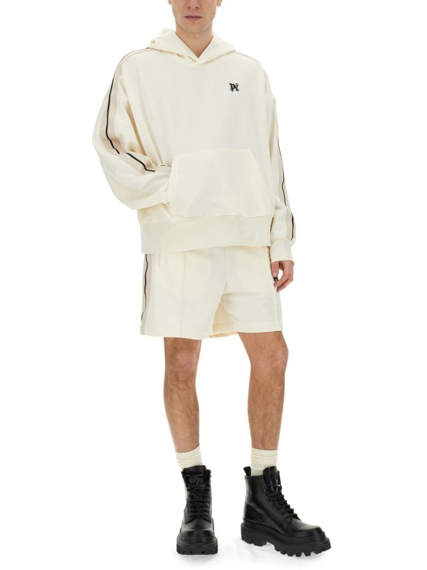 Palm Angels Monogram Sweatshirt Wit