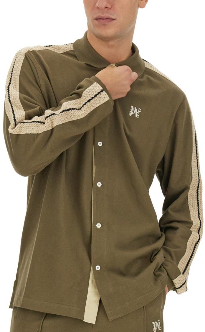 Palm Angels Monogram Shirt Groen