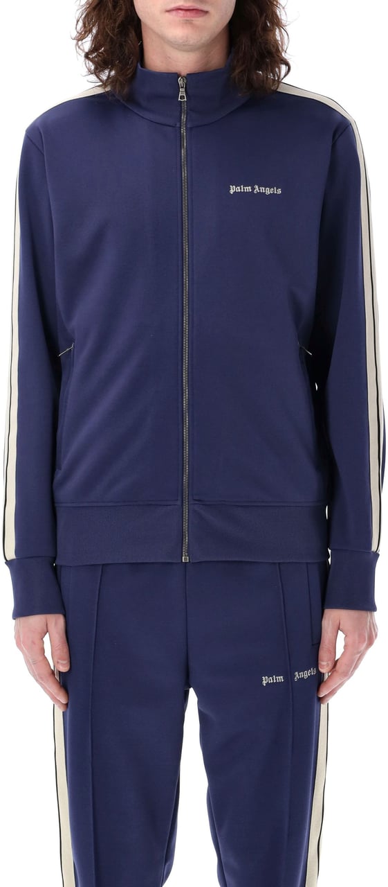 Palm Angels Classic Logo Track Jacket Blu Blauw