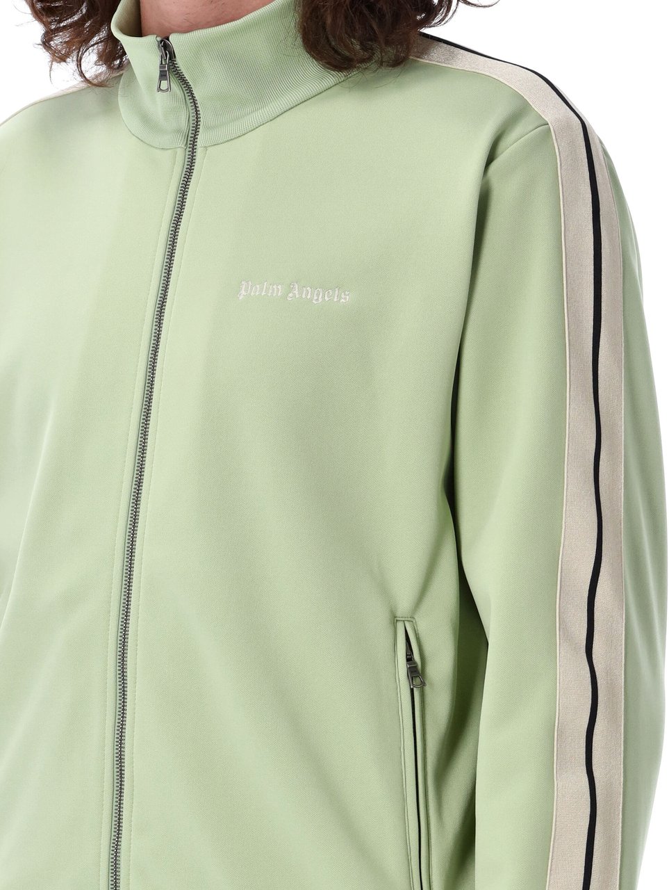 Palm Angels Classic Logo Track Jacket Sage Groen
