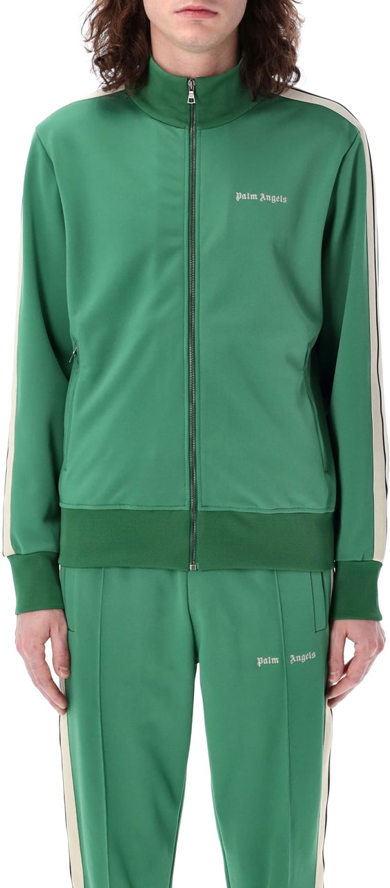 Palm Angels Classic Logo Track Jacket Forest Green Groen
