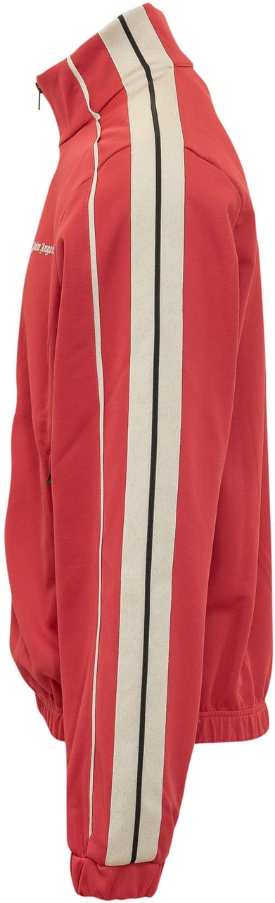 Palm Angels Giacca Track con Bande e Logo Rood