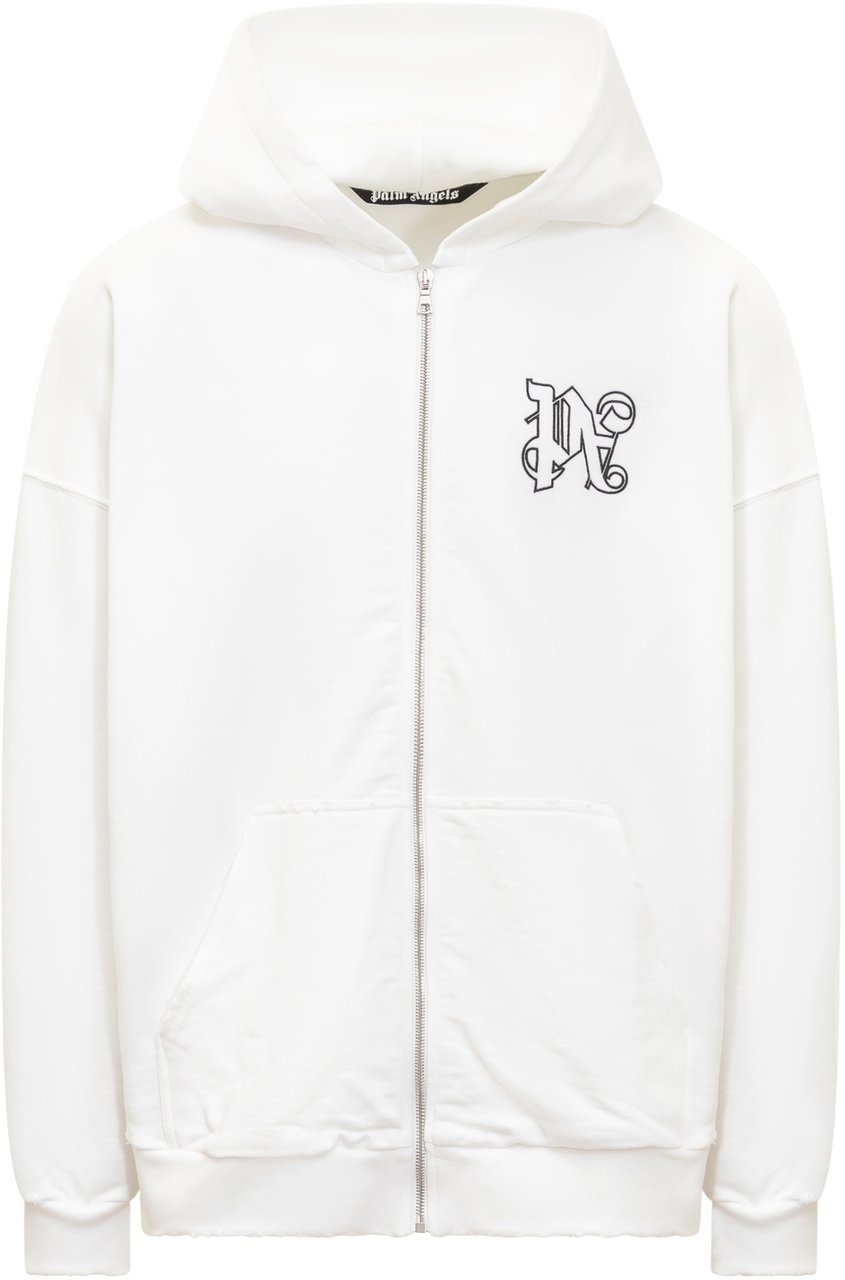 Palm Angels Felpa con Zip Wit