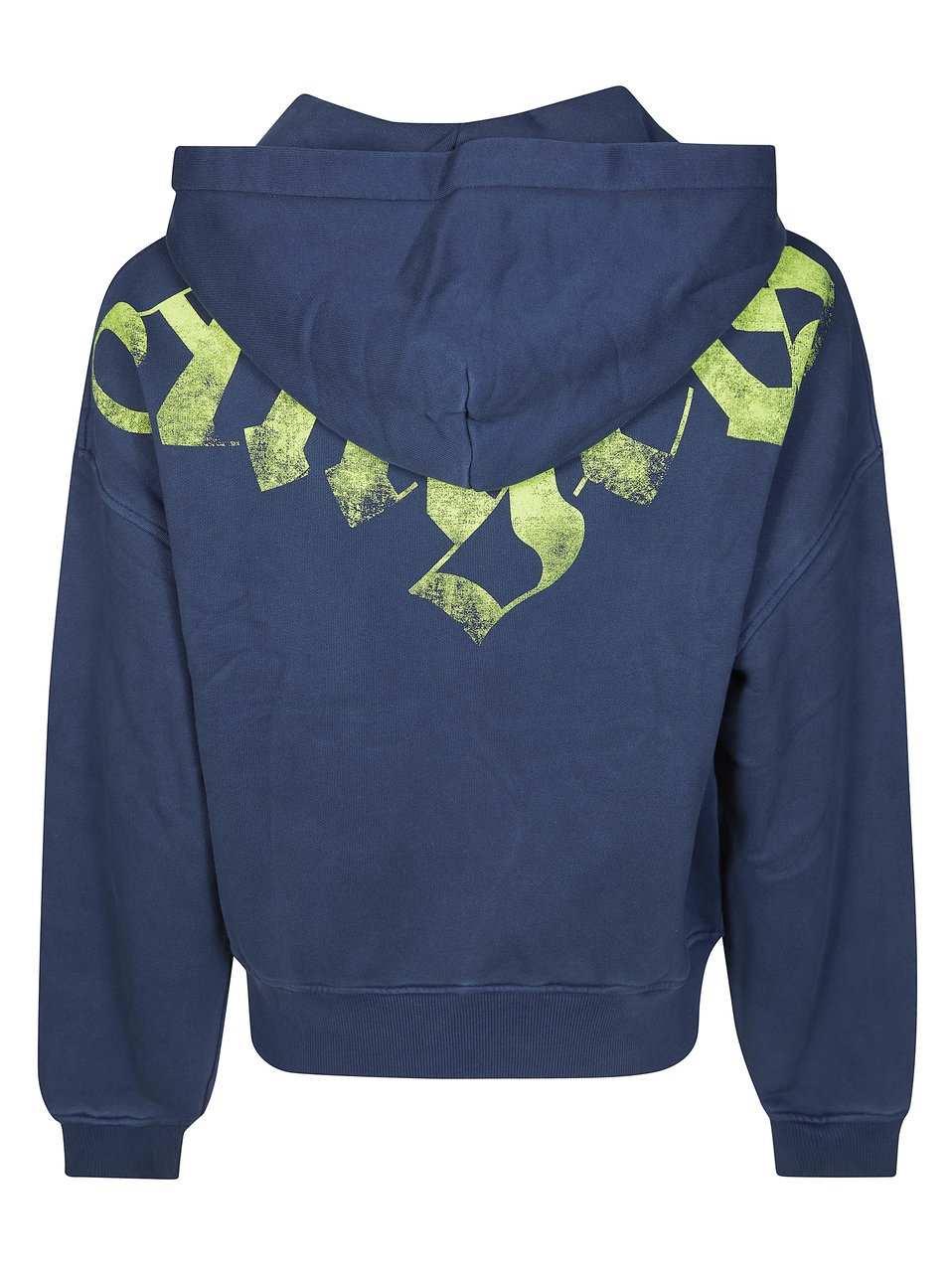Palm Angels Deep Ocean Big Neck Logo Hoodie Groen