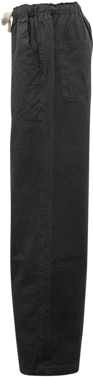 Palm Angels Palm Angels Pantaloni Ampi Con Coulisse Zwart
