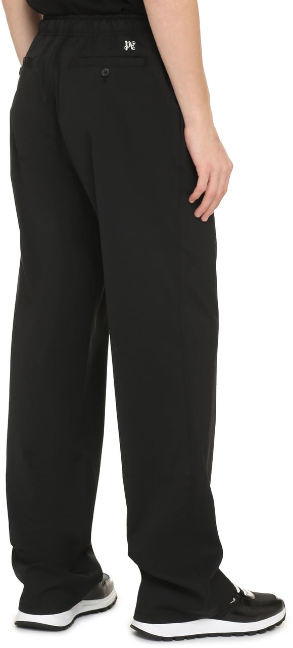 Palm Angels Wool blend trousers Zwart