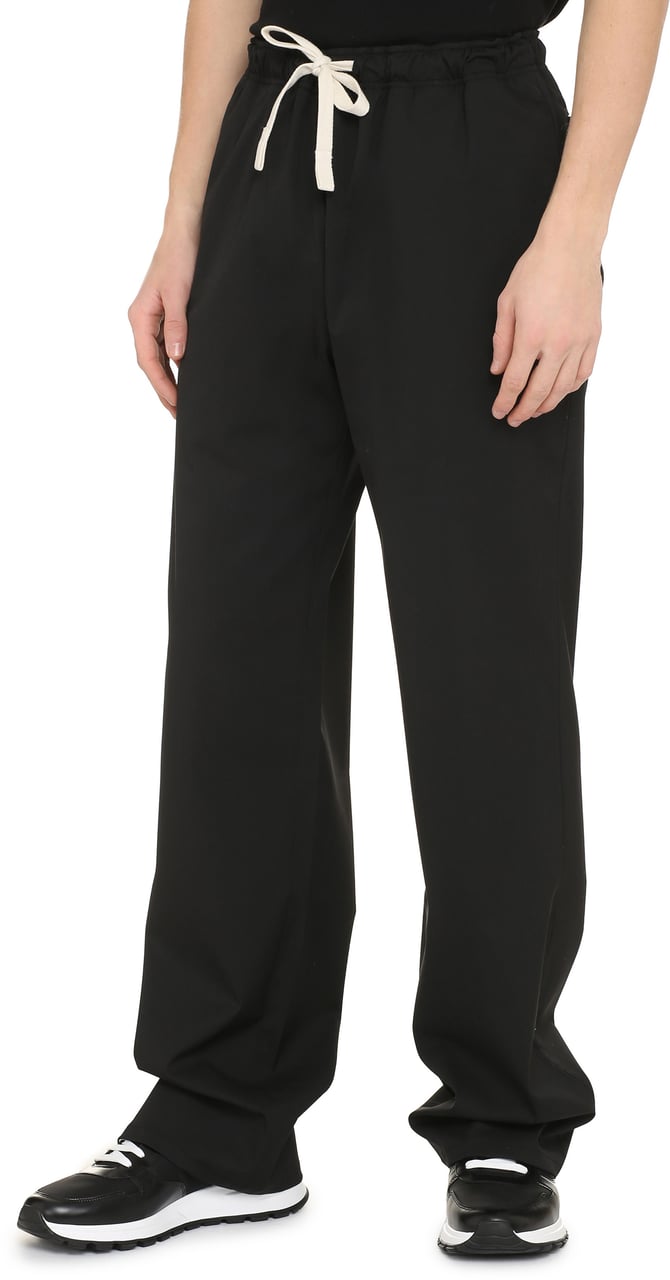 Palm Angels Wool blend trousers Zwart