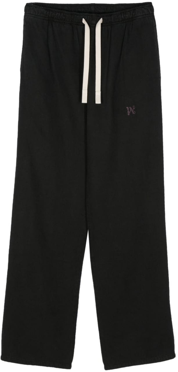Palm Angels Trousers Black Zwart