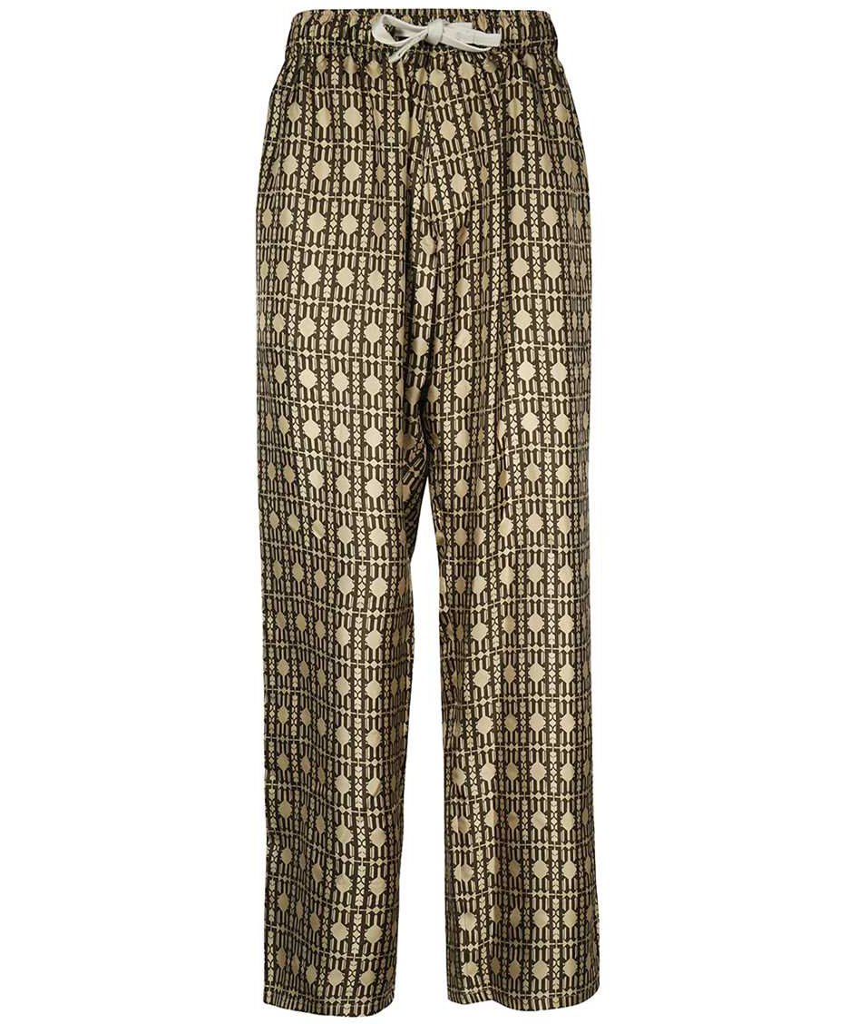 Palm Angels Silk pajama pants Beige