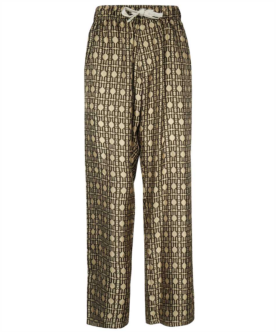 Palm Angels Silk pajama pants Beige