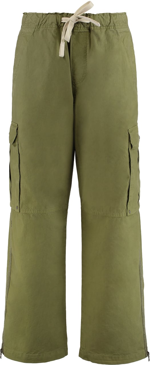 Palm Angels Cotton cargo trousers Groen