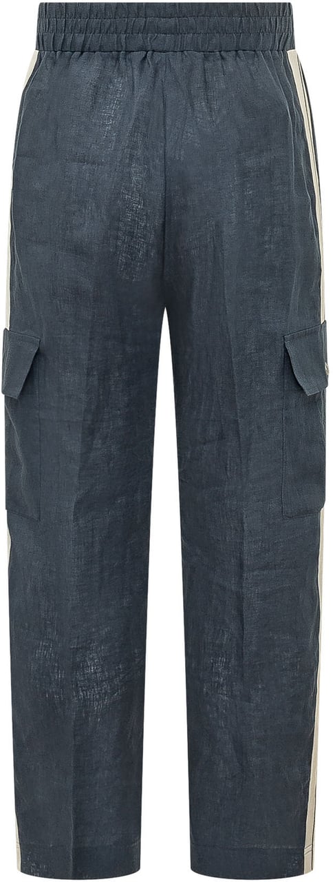 Palm Angels Pantaloni Track con Tasche Cargo Blauw