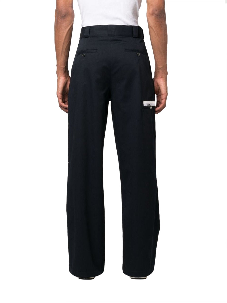 Palm Angels Trousers Blue Blauw