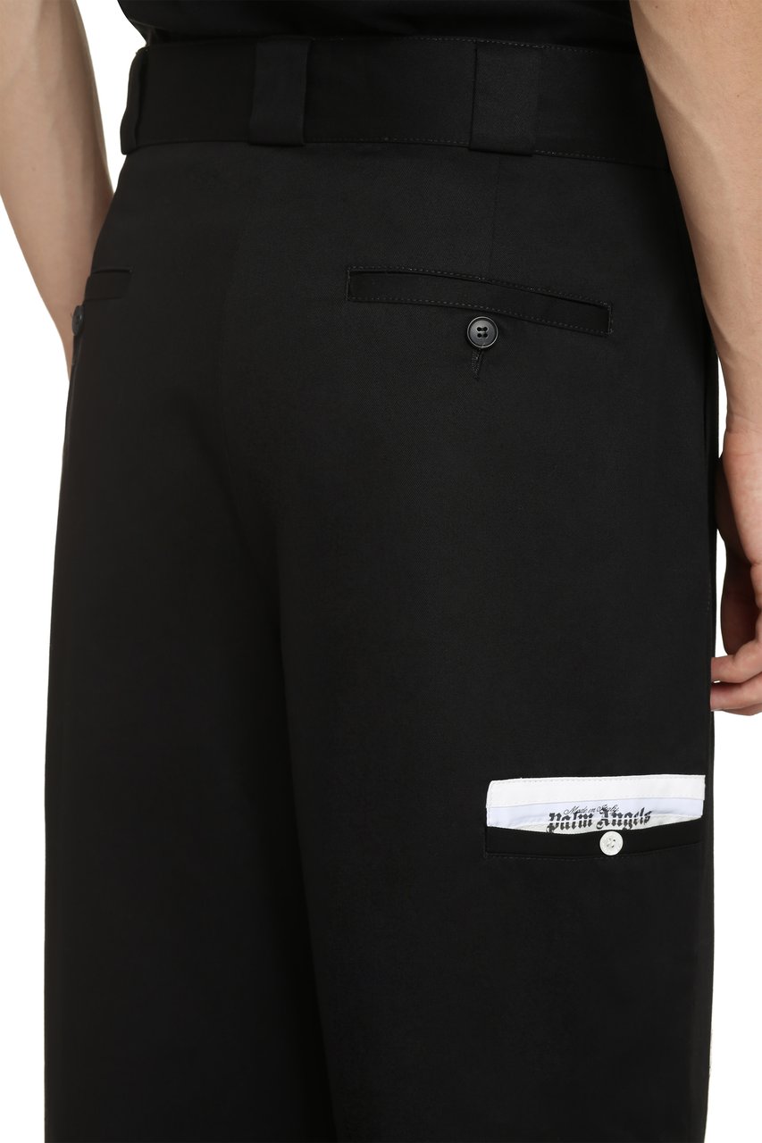 Palm Angels Cotton cargo-trousers Zwart