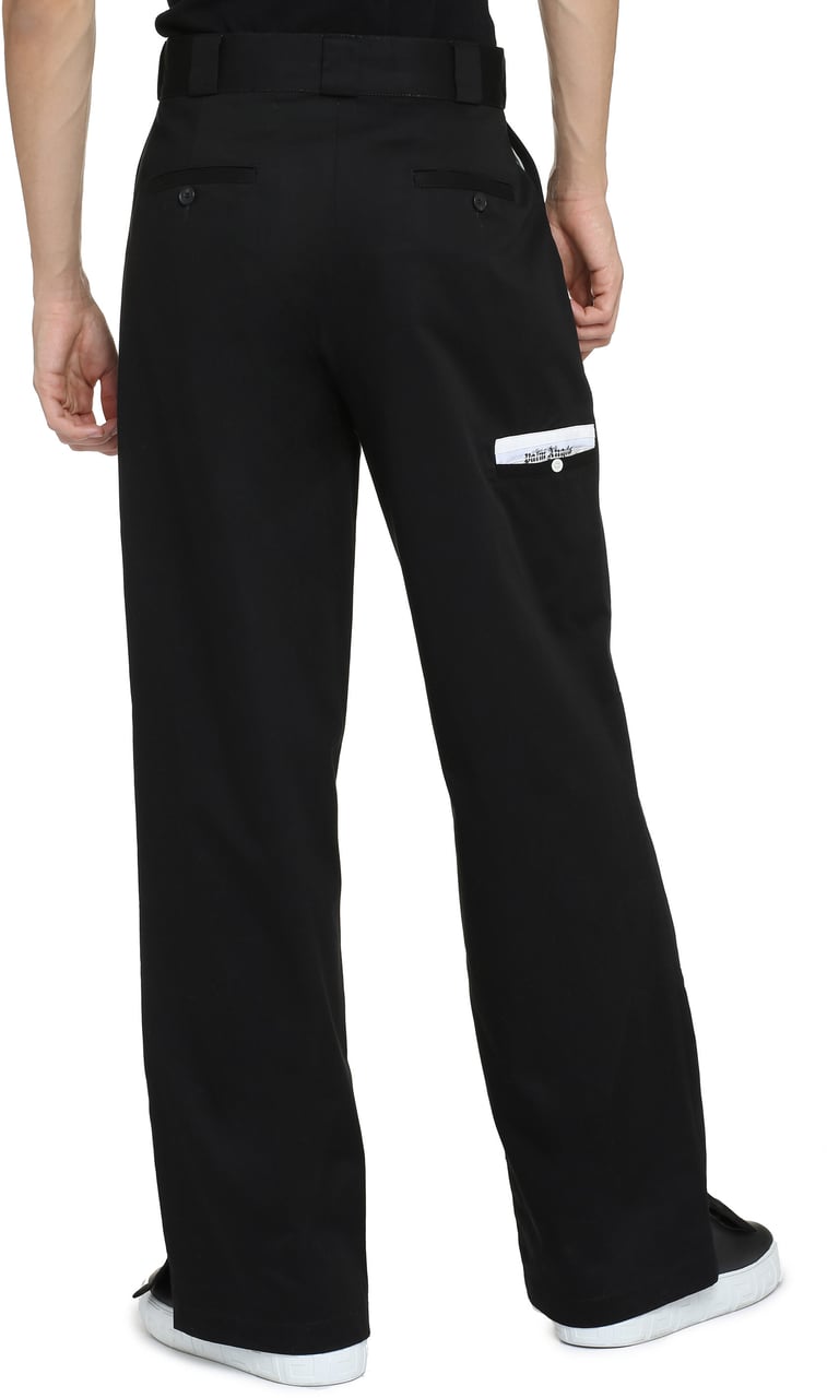 Palm Angels Cotton cargo-trousers Zwart