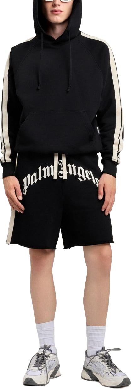 Palm Angels Shorts Black Off White Zwart