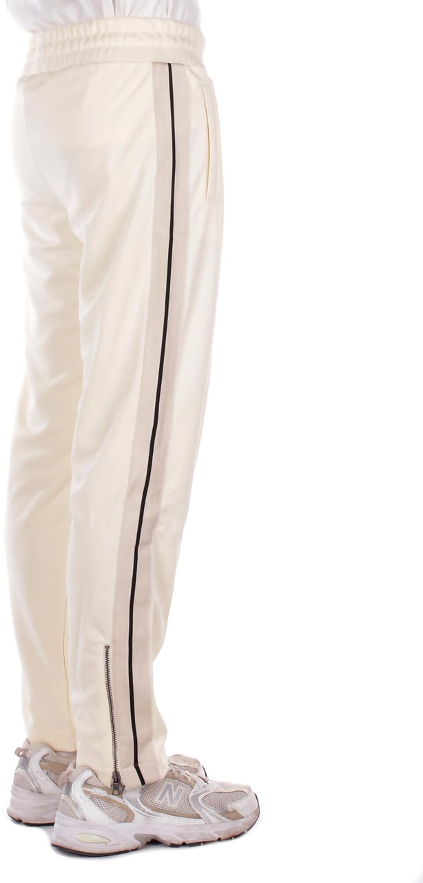 Palm Angels Trousers Ivory Wit