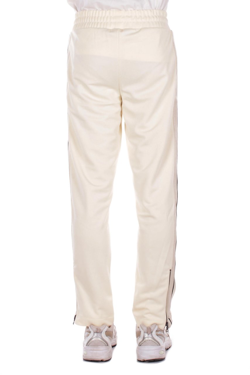 Palm Angels Trousers Ivory Wit
