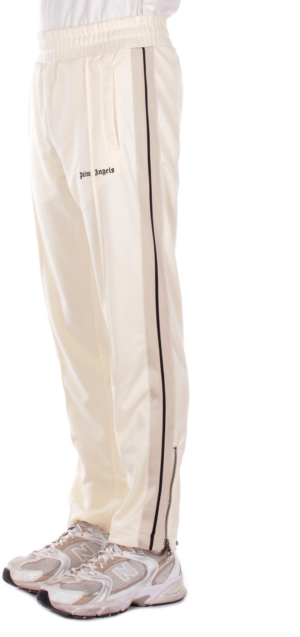 Palm Angels Trousers Ivory Wit