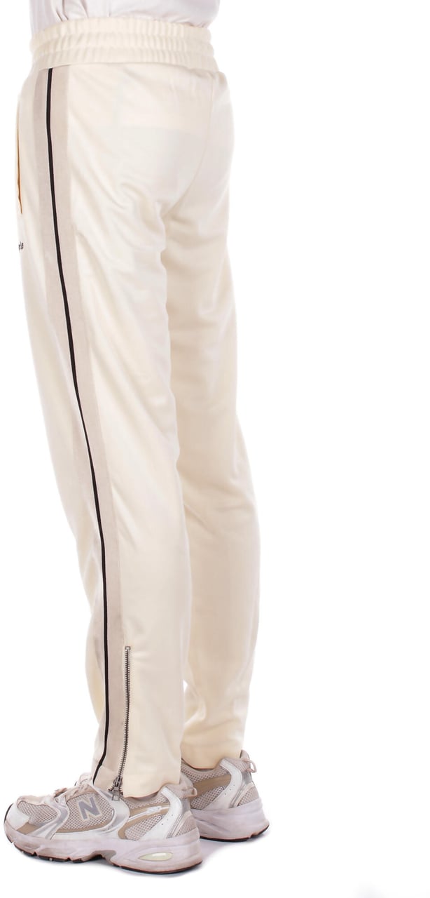 Palm Angels Trousers Ivory Wit