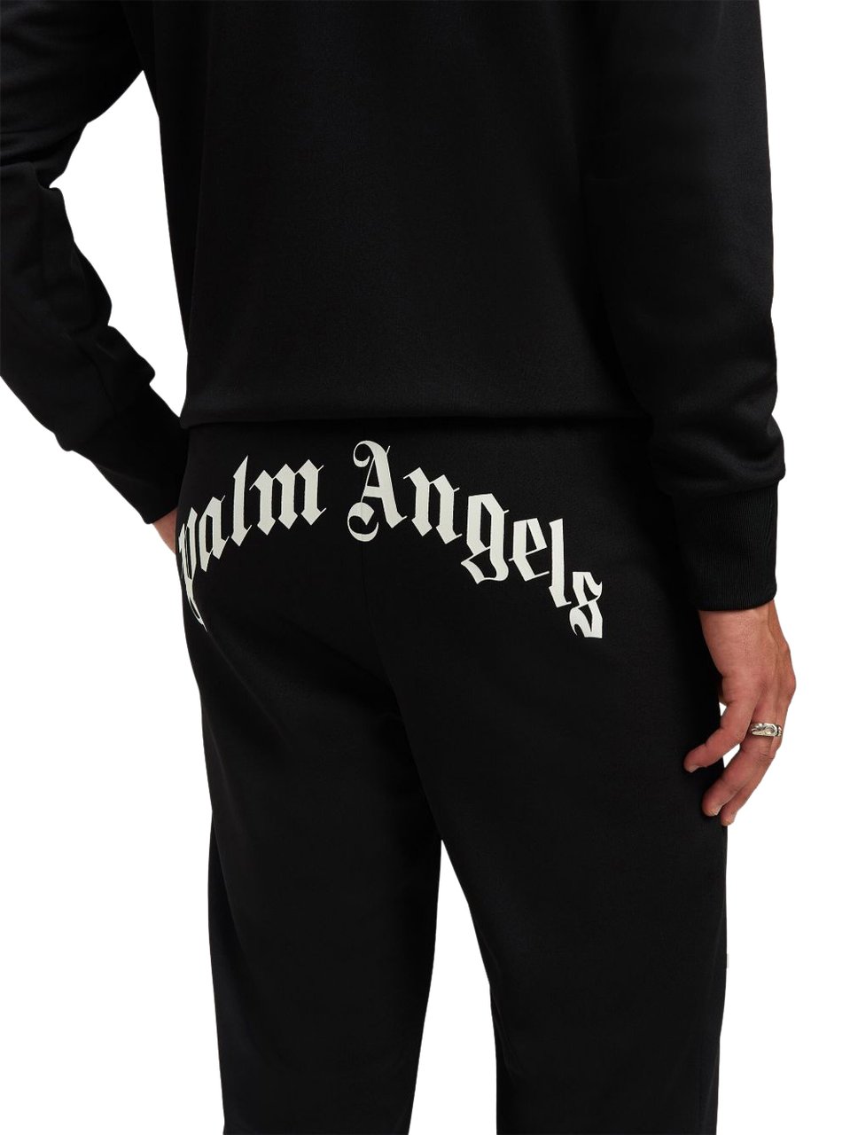 Palm Angels Trousers Black Zwart
