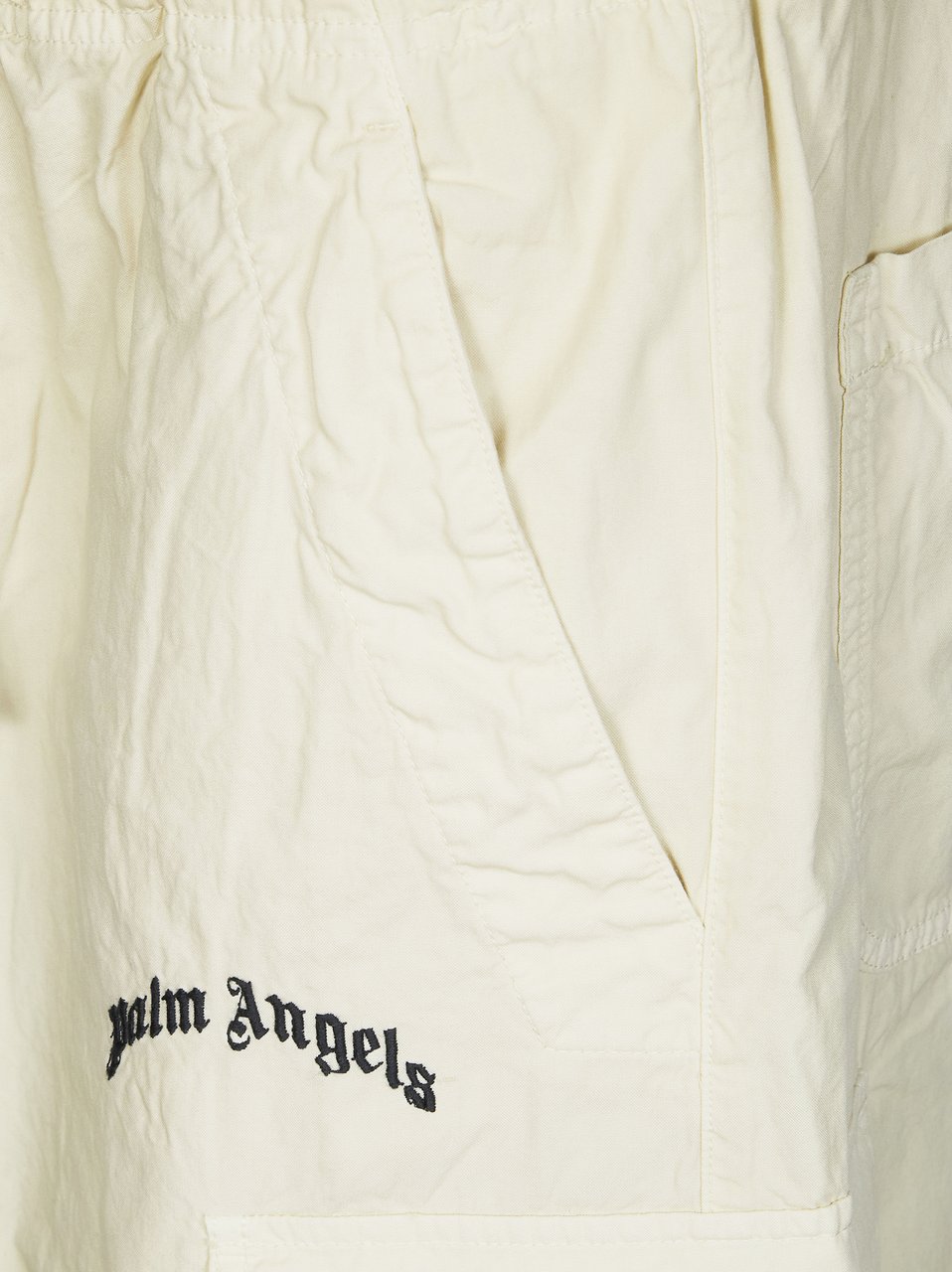 Palm Angels Regular Cargo Style Button Flaps Shorts Neutraal