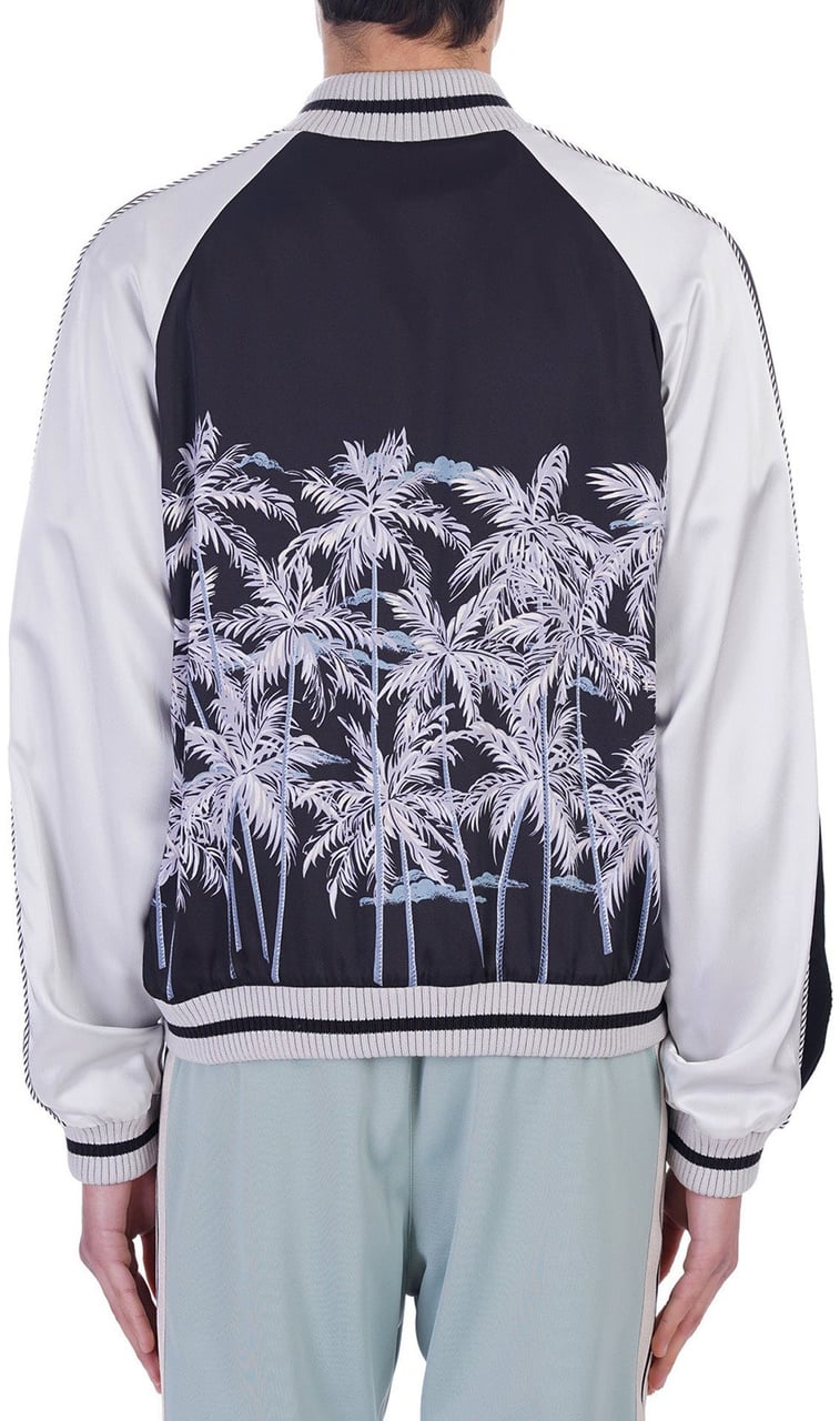 Palm Angels Palm Angels Casual Printed Bomber Zwart