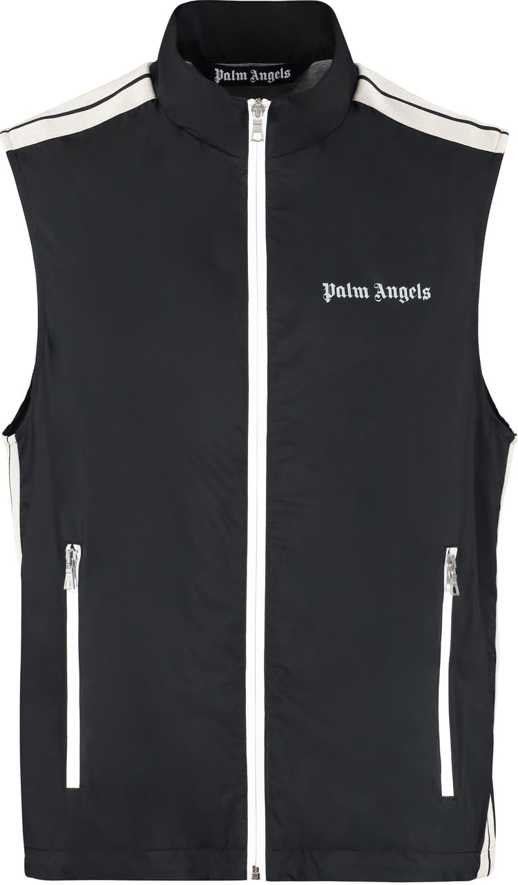 Palm Angels Technical fabric jacket Zwart