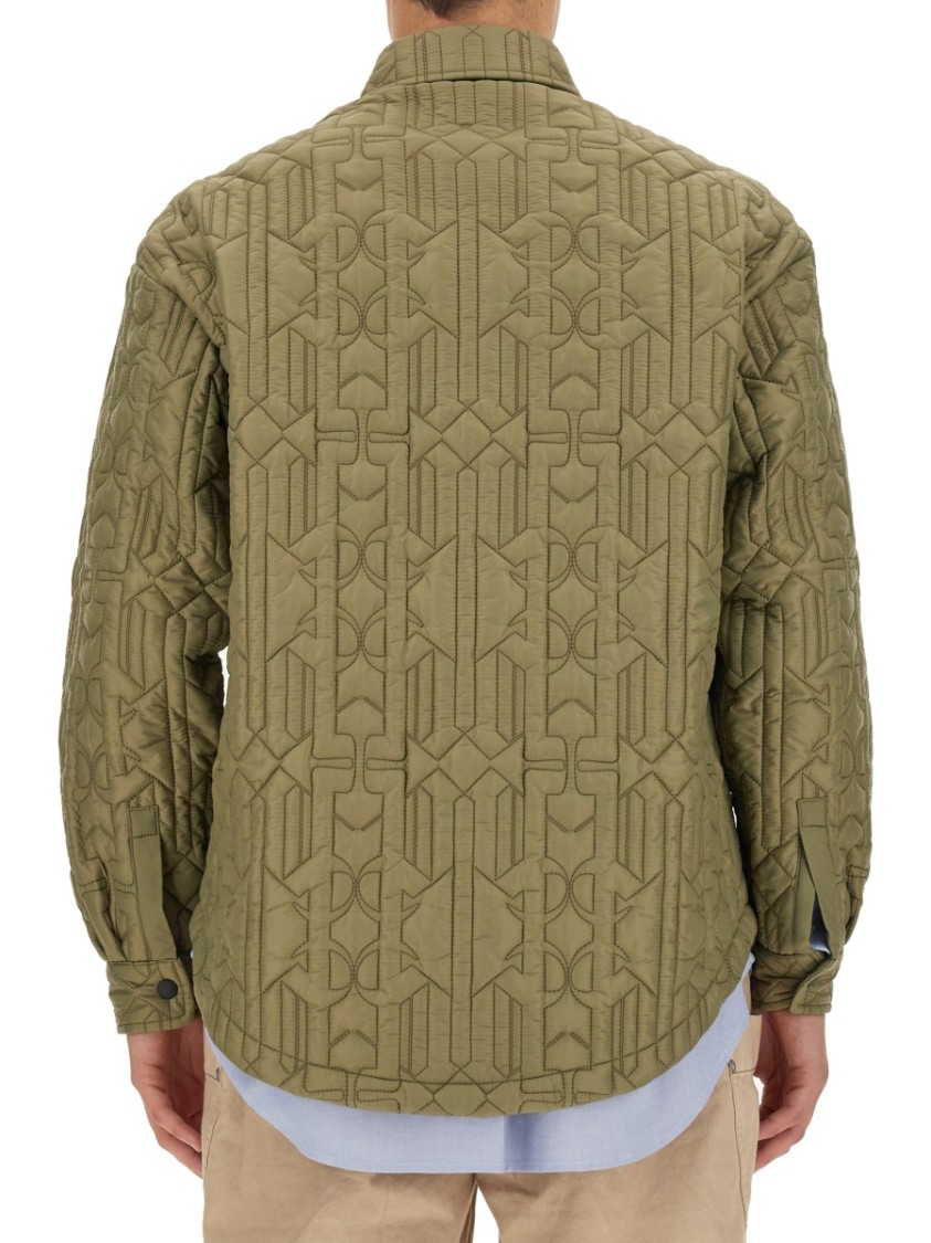Palm Angels Monogram Shirt Groen