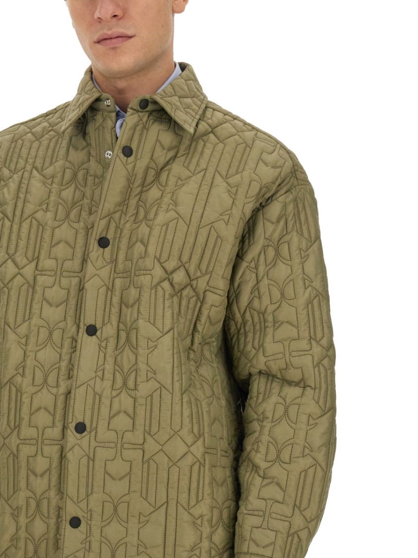 Palm Angels Monogram Shirt Groen