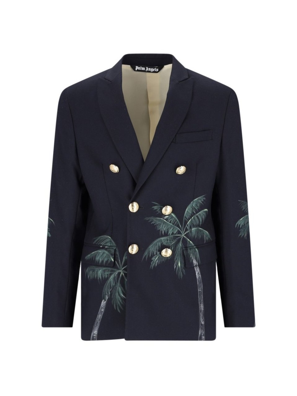 Palm Angels "Double-Breasted Blazer" – Blue Blauw
