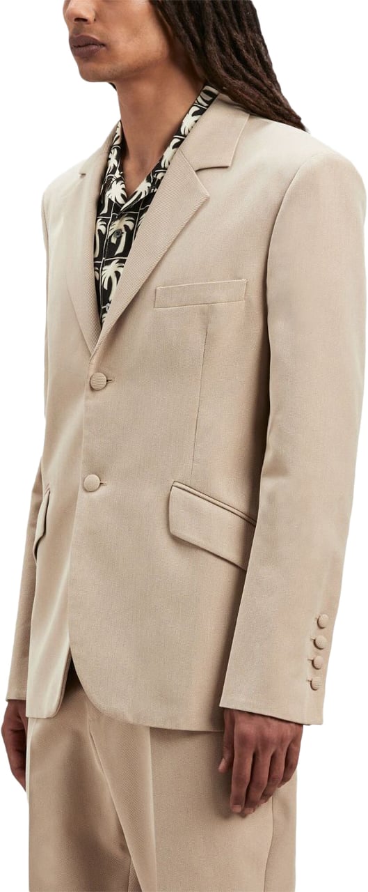 Palm Angels Jackets Beige Beige
