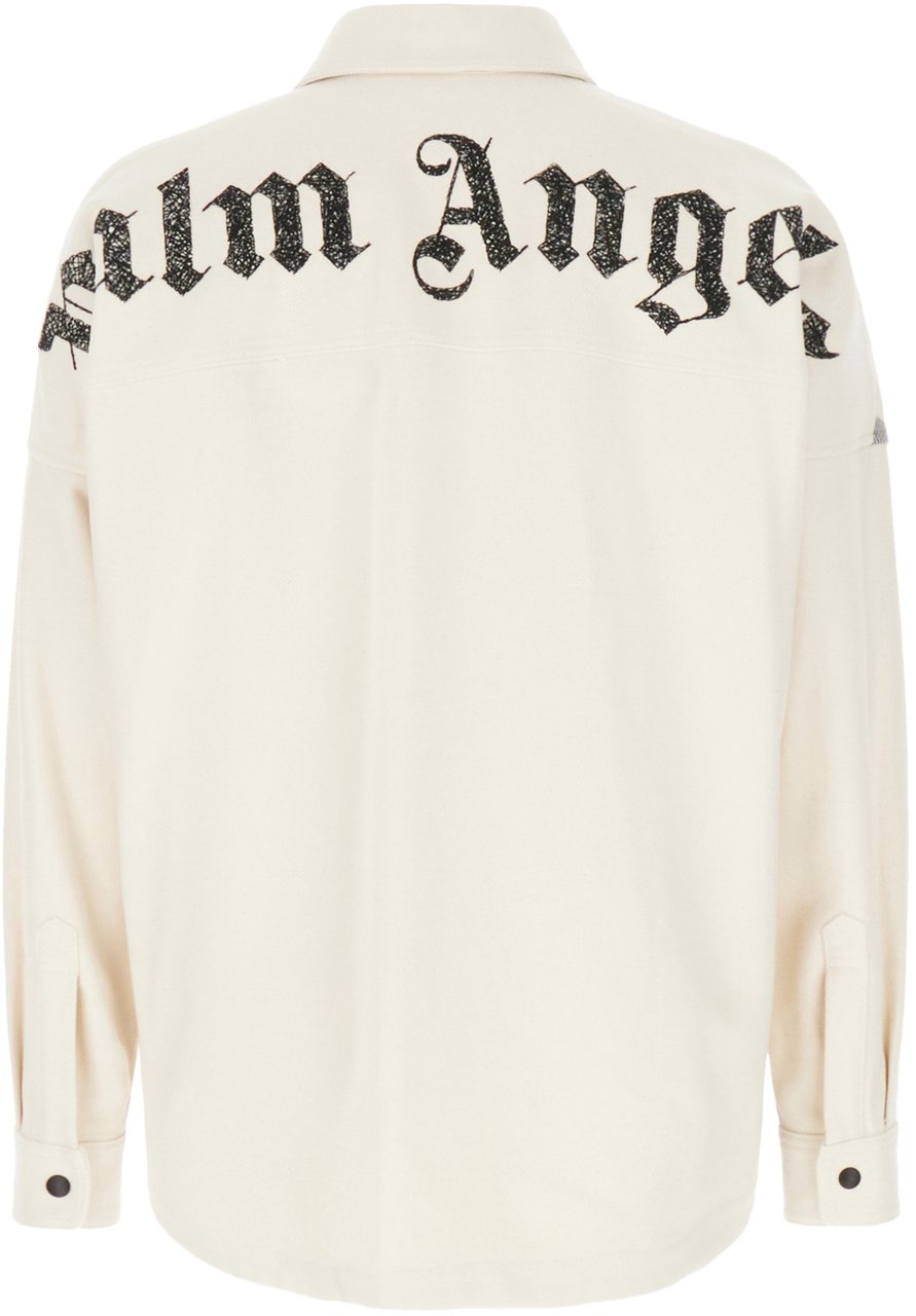 Palm Angels Palm Angels Ivory cotton shirt Neutraal
