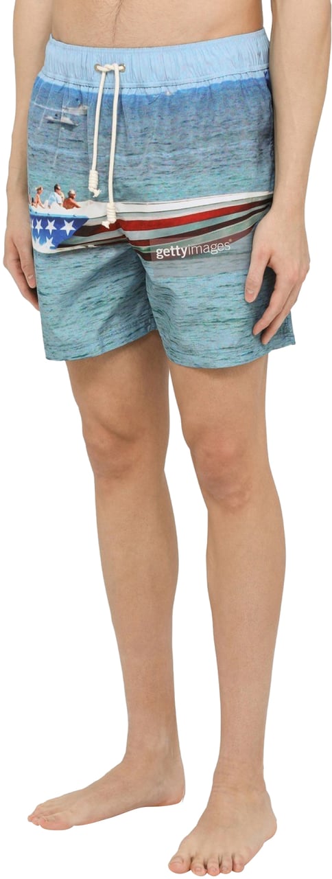 Palm Angels Getty Speedyboat Logo Swim Shorts Divers