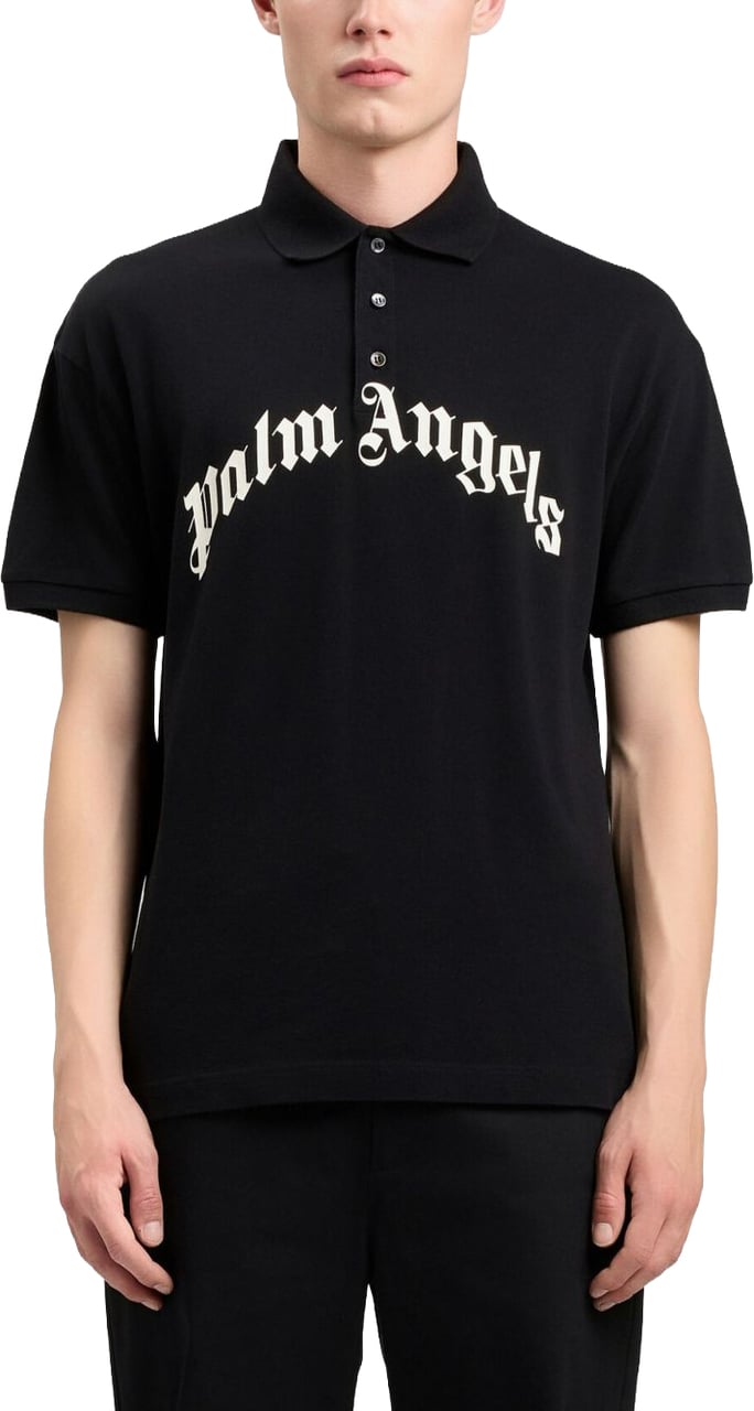 Palm Angels T-Shirts And Polos Black Zwart