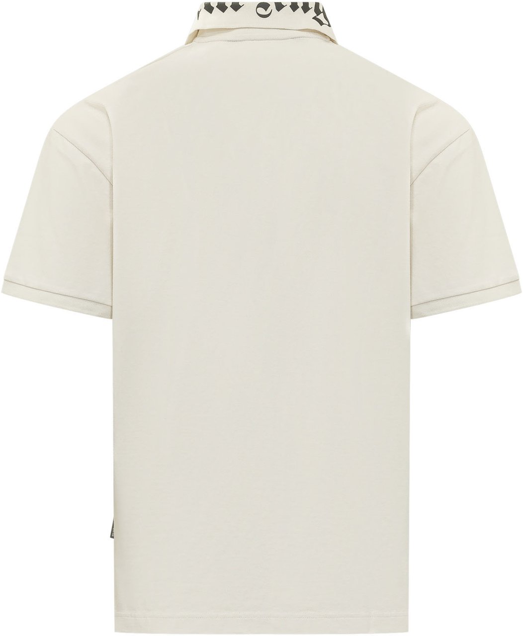 Palm Angels Polo con Logo su Collo Wit