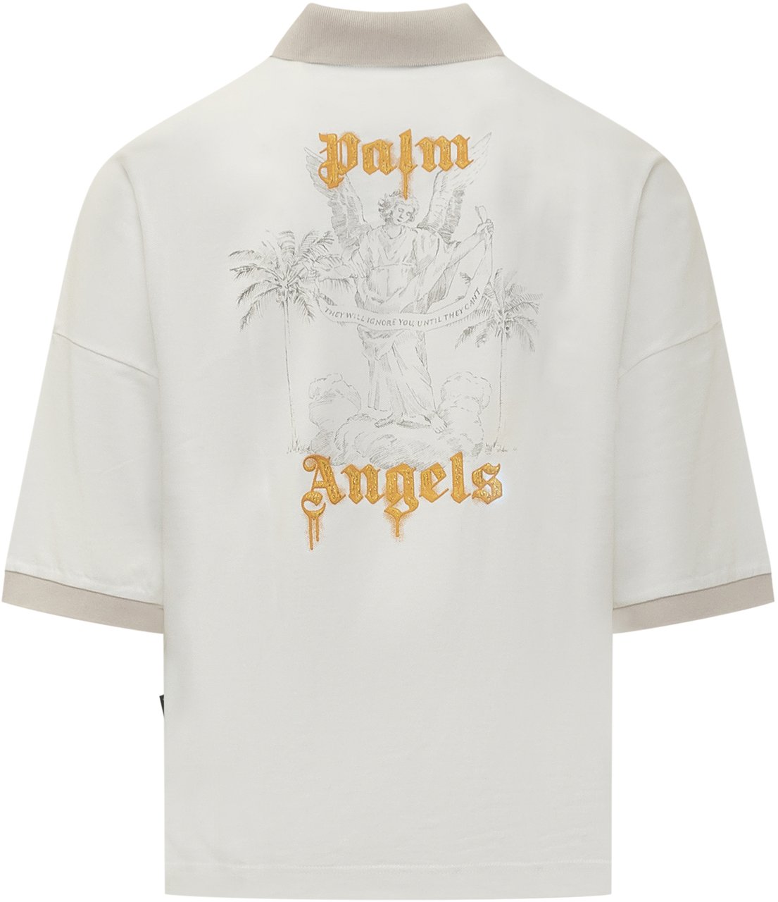 Palm Angels Polo con Logo Wit