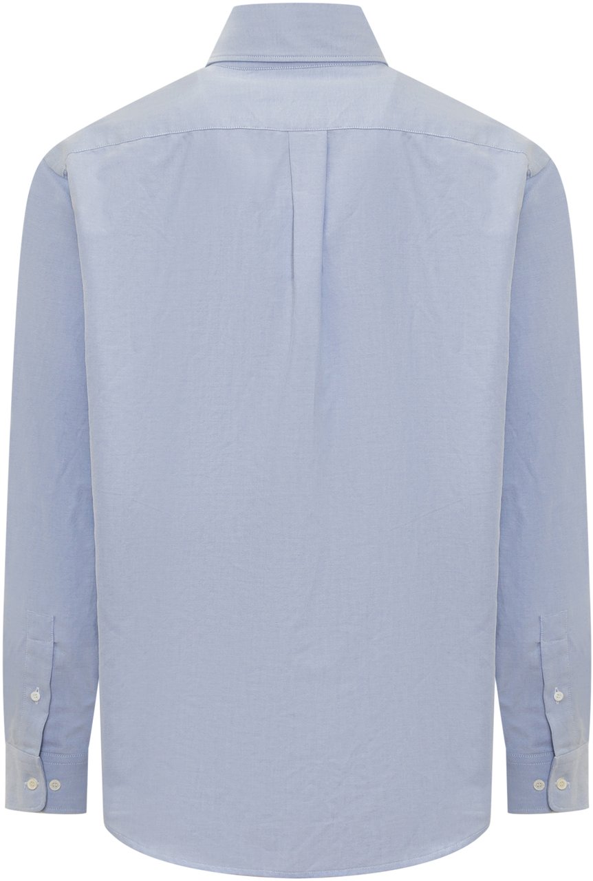 Palm Angels Camicia con Tasca Lichtblauw