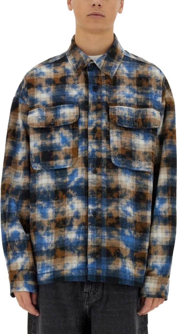 Palm Angels Plaid Shirt Divers