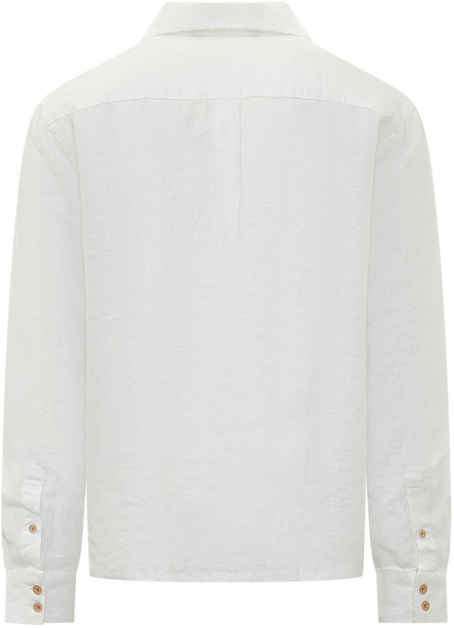 Palm Angels Camicia Bowling con Tasca Applicata Wit