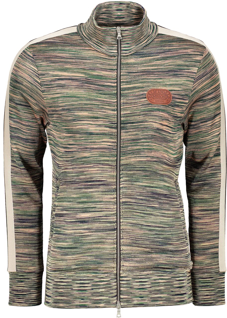 Palm Angels Palm Angels X Missoni Knitted full zip Groen