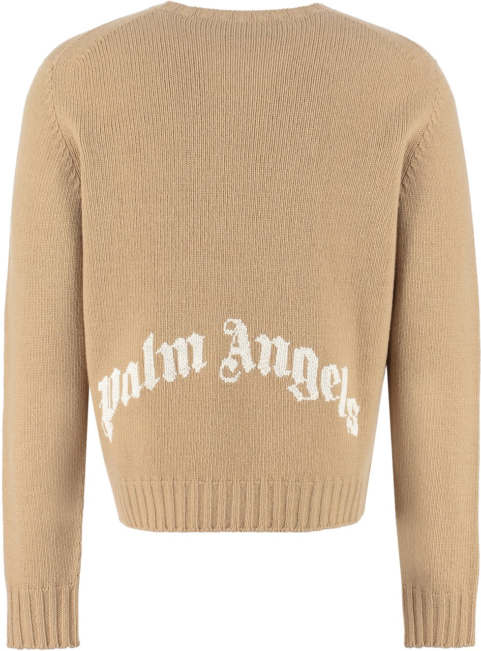 Palm Angels Wool blend pullover Beige